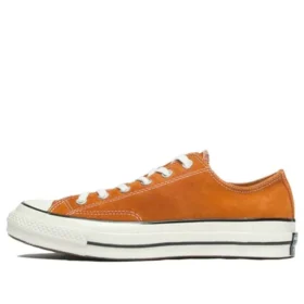 1970s OrangeBitte Retro Turn Fur Low Top Stilvolle Canvas-Schuhe Orange