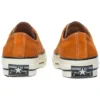 1970s OrangeBitte Retro Turn Fur Low Top Stilvolle Canvas-Schuhe Orange