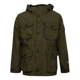 2L Bedruckte Utility-Jacke, asiatische Größen „Olivgrün“