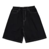 5-Pocket-Baggy-Shorts (asiatische Größen) „Schwarz“