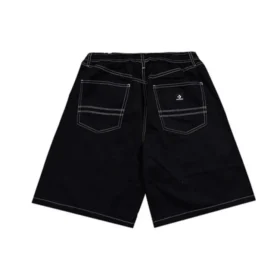 5-Pocket-Baggy-Shorts (asiatische Größen) „Schwarz“