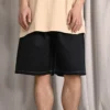 5-Pocket-Baggy-Shorts (asiatische Größen) „Schwarz“