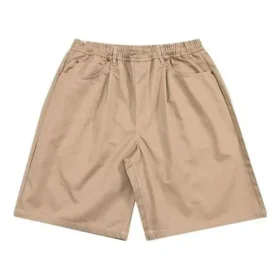 5-Pocket-Baggy-Shorts in asiatischen Größen „Khaki“