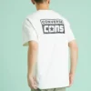 Alphabet-Logo-Aufdruck Retro Casual Kurzarm Creme-Gelb