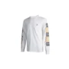 Applikationslogo Langarm-T-Shirt Herren Weiß