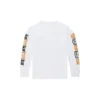 Applikationslogo Langarm-T-Shirt Herren Weiß