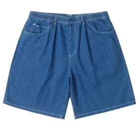 Baggy 9″ Denim-Shorts (asiatische Größen) „Lt Stone Wash“