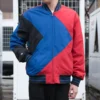 Baseballjacke asiatische Größen „Blau Rot Schwarz“