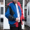 Baseballjacke asiatische Größen „Blau Rot Schwarz“