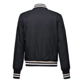 Baseballjacke asiatische Größen „Schwarz Weiß“