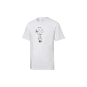 Basketball-T-Shirt mit Grafik „Weiß“
