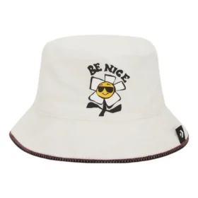 Be Nice Chambray-Bucket-Mütze „Egret“
