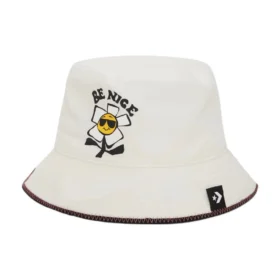 Be Nice Chambray-Bucket-Mütze „Egret“
