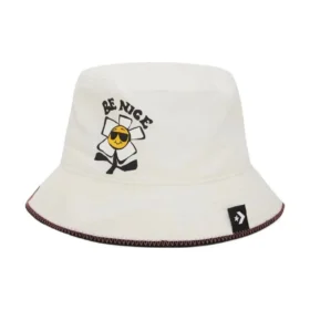 Be Nice Chambray-Bucket-Mütze „Egret“