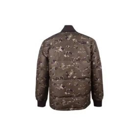 Bedruckte Camo-Mid-Standkragen-Jacke in asiatischen Größen „Camo Green“