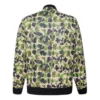 Bedruckte Utility-Bomberjacke, asiatische Größen „Grün-Gelb“