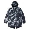 Bedruckte Winter-Daunen-Jacke, asiatische Größen „Black Multi“