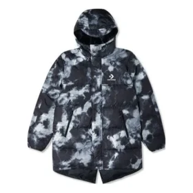 Bedruckte Winter-Daunen-Jacke, asiatische Größen „Black Multi“