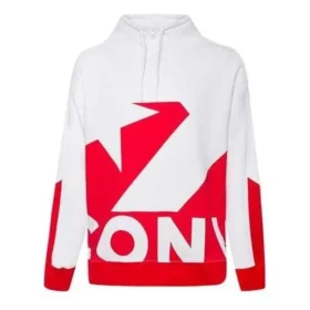 Bedrucktes Sweatshirt mit Trichterkragen, asiatische Größen „Rot“