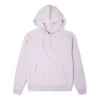 Bestickter einfarbiger Hoodie in Lila