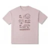 Block Party Oversized-T-Shirt (asiatische Größen) „Pink“