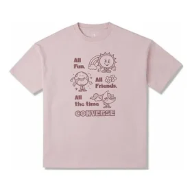 Block Party Oversized-T-Shirt (asiatische Größen) „Pink“