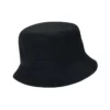 Bucket Hat mit großem Karomuster-Logo „Black“