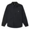 Carpenter Pocket Button-Down-Langarmhemd, asiatische Größen, „Schwarz“