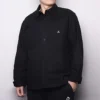 Carpenter Pocket Button-Down-Langarmhemd, asiatische Größen, „Schwarz“