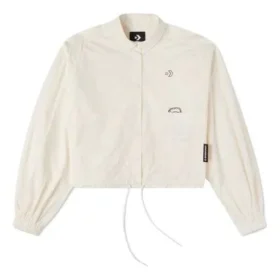 Casual-Hemd-Jacke mit kleinem Logo, asiatische Größen, „Beige“