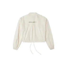 Casual-Hemd-Jacke mit kleinem Logo, asiatische Größen, „Beige“
