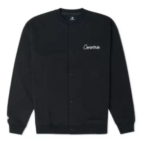 Chain Stitch Elevated Cardigan Pullover asiatische Größen „Black“