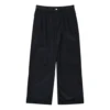 Chino-Hose aus Cord mit doppelten Falten, asiatische Größen „Schwarz“