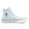 Chuck 70 High „Embroidered Floral Print – Chambray Blue“
