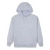 Chuck 70 Logo bestickter, locker sitzender Hoodie Grau Blau