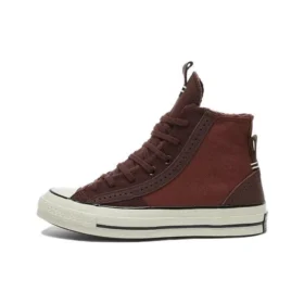 Chuck 70 Sneakers aus Leder und Wildleder „Charcoal“