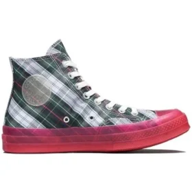 Chuck 70s Hi Plaid Translucent Midsole „Red“