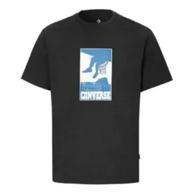 Chuck Taylor All Star bedrucktes Sport-T-Shirt mit kurzen Ärmeln „Schwarz“ Chuck Taylor All Star bedrucktes Sport-T-Shirt mit kurzen Ärmeln „Schwarz“