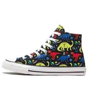 Chuck Taylor All Star Big Dinosaur Schwarz Mehrfarbig