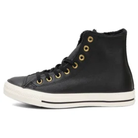 Chuck Taylor All Star „Black Leather Gold“