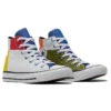 Chuck Taylor All Star High „Weiß Grün Rot Gelb“