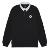 Chuck Taylor All Star Langarm-Rugby-Shirt (asiatische Größen) „Schwarz“