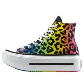 Chuck Taylor All Star Lift Double Stack Platform Pride High „Chaos Fuchsia Orange Rind“