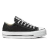 Chuck Taylor All Star Lift Glitter Low Top mit dicker Sohle „Schwarz Weiß“