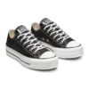 Chuck Taylor All Star Lift Glitter Low Top mit dicker Sohle „Schwarz Weiß“