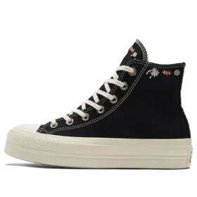 Chuck Taylor All Star Lift Platform High „Embroidered Floral – Black“