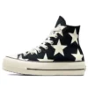 Chuck Taylor All Star Lift Platform Large Stars High „Schwarz-Weiß“