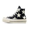 Chuck Taylor All Star Lift Platform Large Stars High „Schwarz-Weiß“