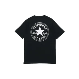 Chuck Taylor All Star Logo-Print Rundhals-Sport-T-Shirt mit kurzen Ärmeln „Schwarz“ Chuck Taylor All Star Logo-Print Rundhals-Sport-T-Shirt mit kurzen Ärmeln „Schwarz“