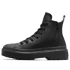 Chuck Taylor All Star Lugged Lift Platform Leder „Schwarz“